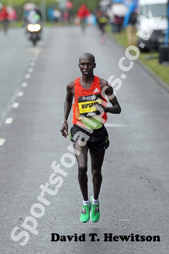 Wilson Kipsang taking part in the 2012 BUPA GNR.